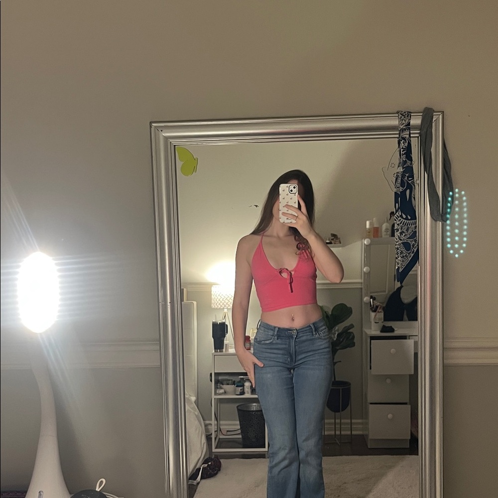 cute pink summer halter top